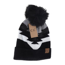 Load image into Gallery viewer, Aztec - CC PomPom Beanie