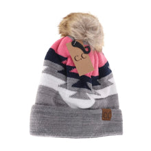 Load image into Gallery viewer, Aztec - CC PomPom Beanie
