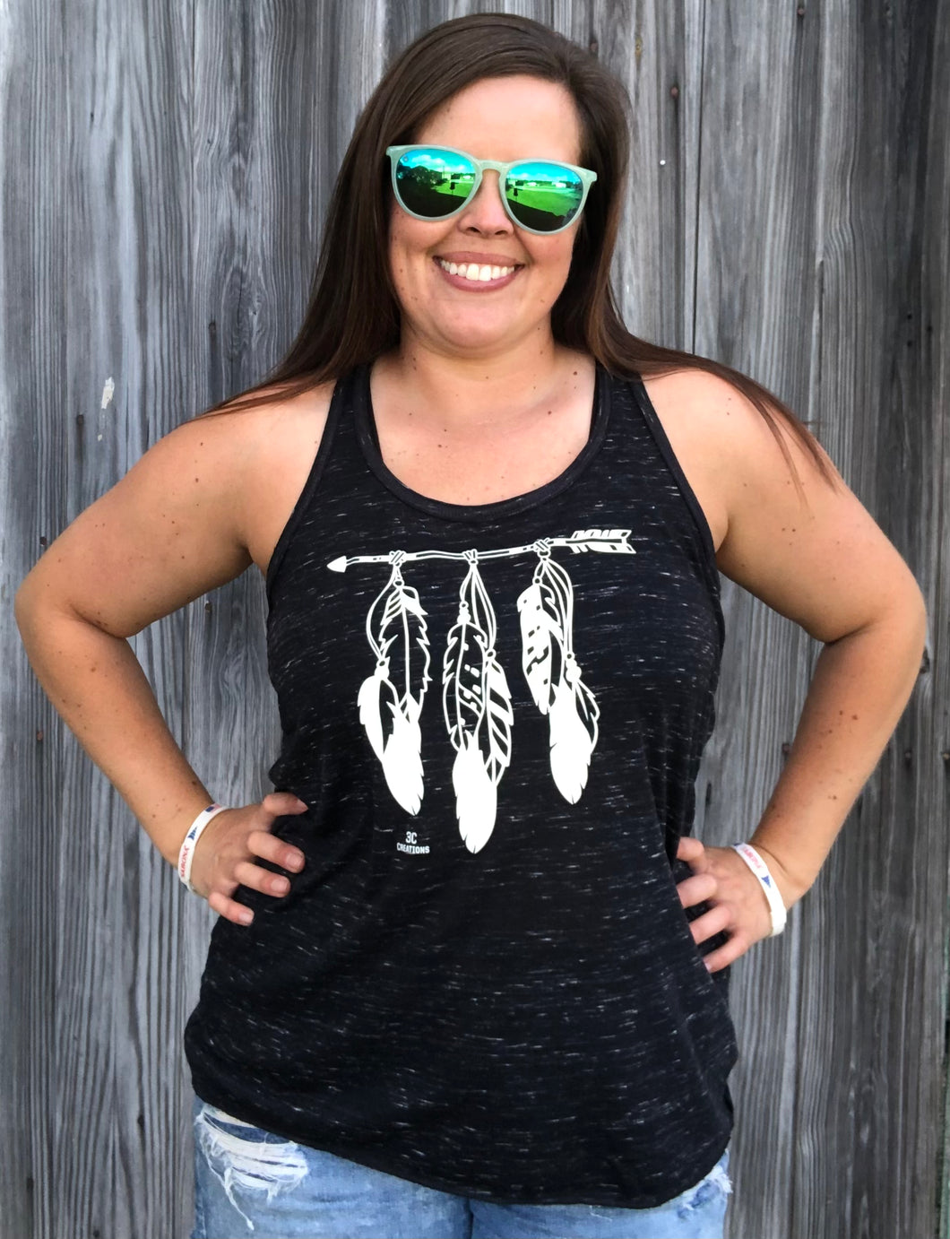 3C Flowy Racerback Tank - Royal XL