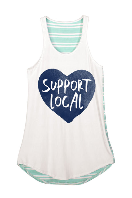 Support Local Racerback Tank - S&M - Runs Fitted.