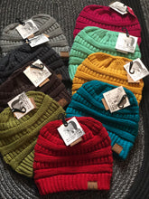 Load image into Gallery viewer, Messy Bun Beanie - Solids