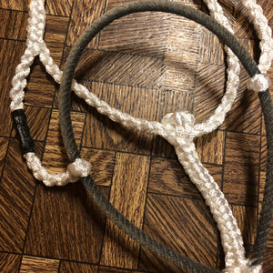 White Rope Nose Mule Tape Halter