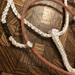 White Rope Nose Mule Tape Halter