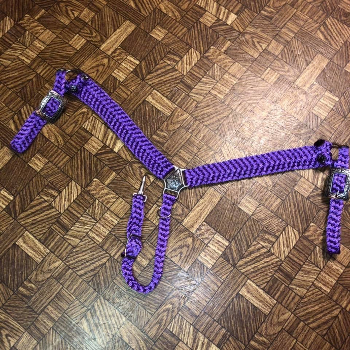 Purple  - Breast Collar - Triangle Center